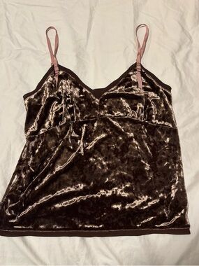 Soma Intimates Brown Velvet Top